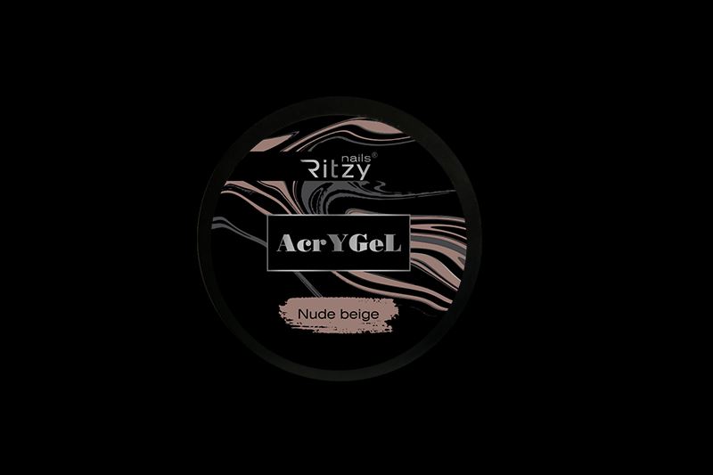 AcryGel Nude Beige Ritzy Nails