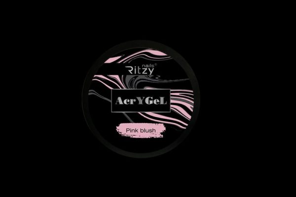 AcryGel Pink Blush Ritzy Nails