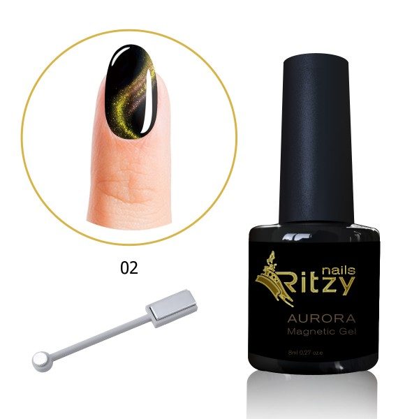 Aurora Gel Gold-Bronze-Rose 2 Ritzy Nails