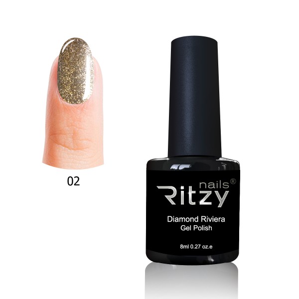 Diamond Riviera Rose Gold 2 Ritzy Nails Diamond Riviera Rose Gold 2 Ritzy Nails