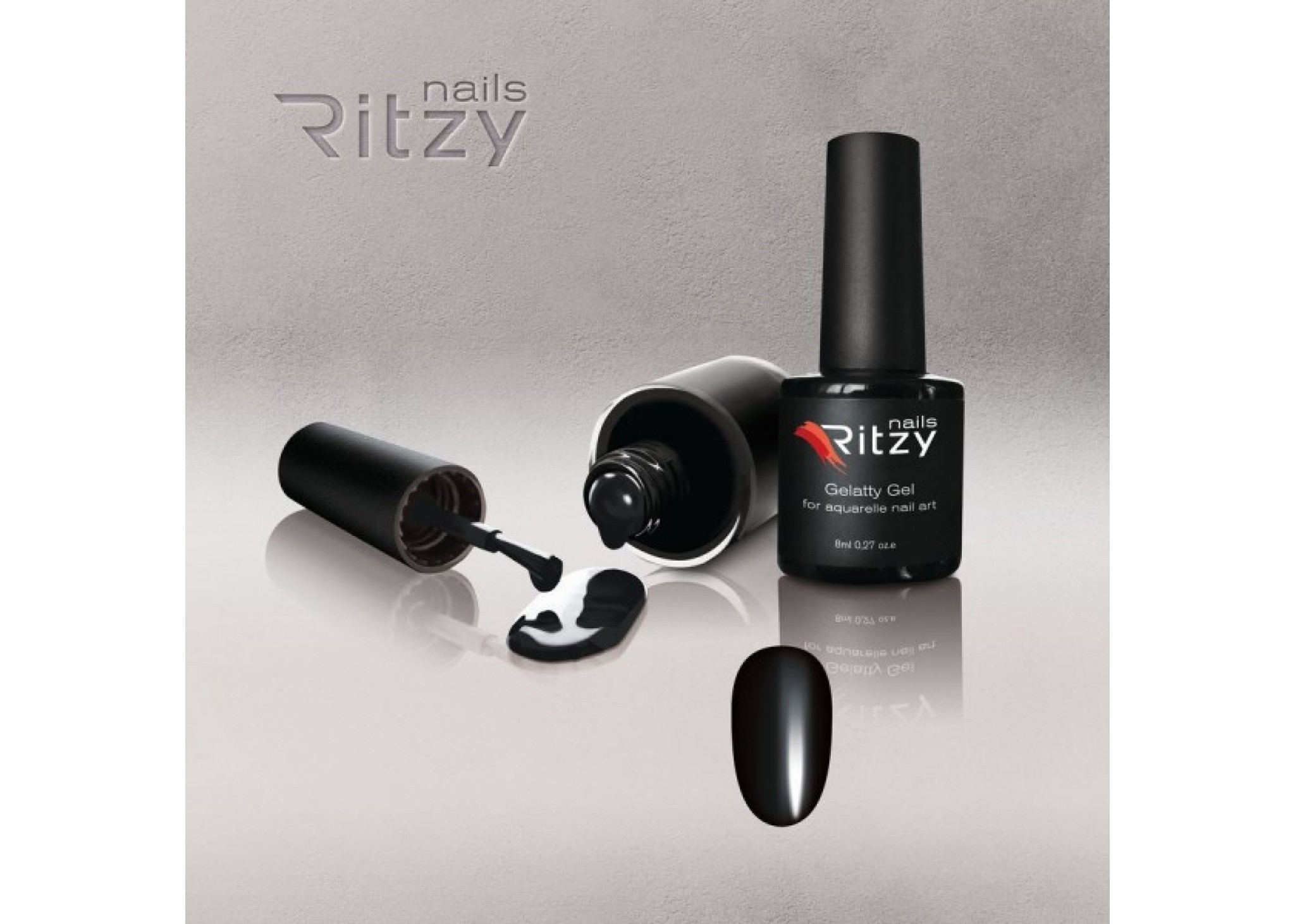 Gelatty aquarelle black Ritzi Nails Gelatty aquarelle black Ritzi Nails