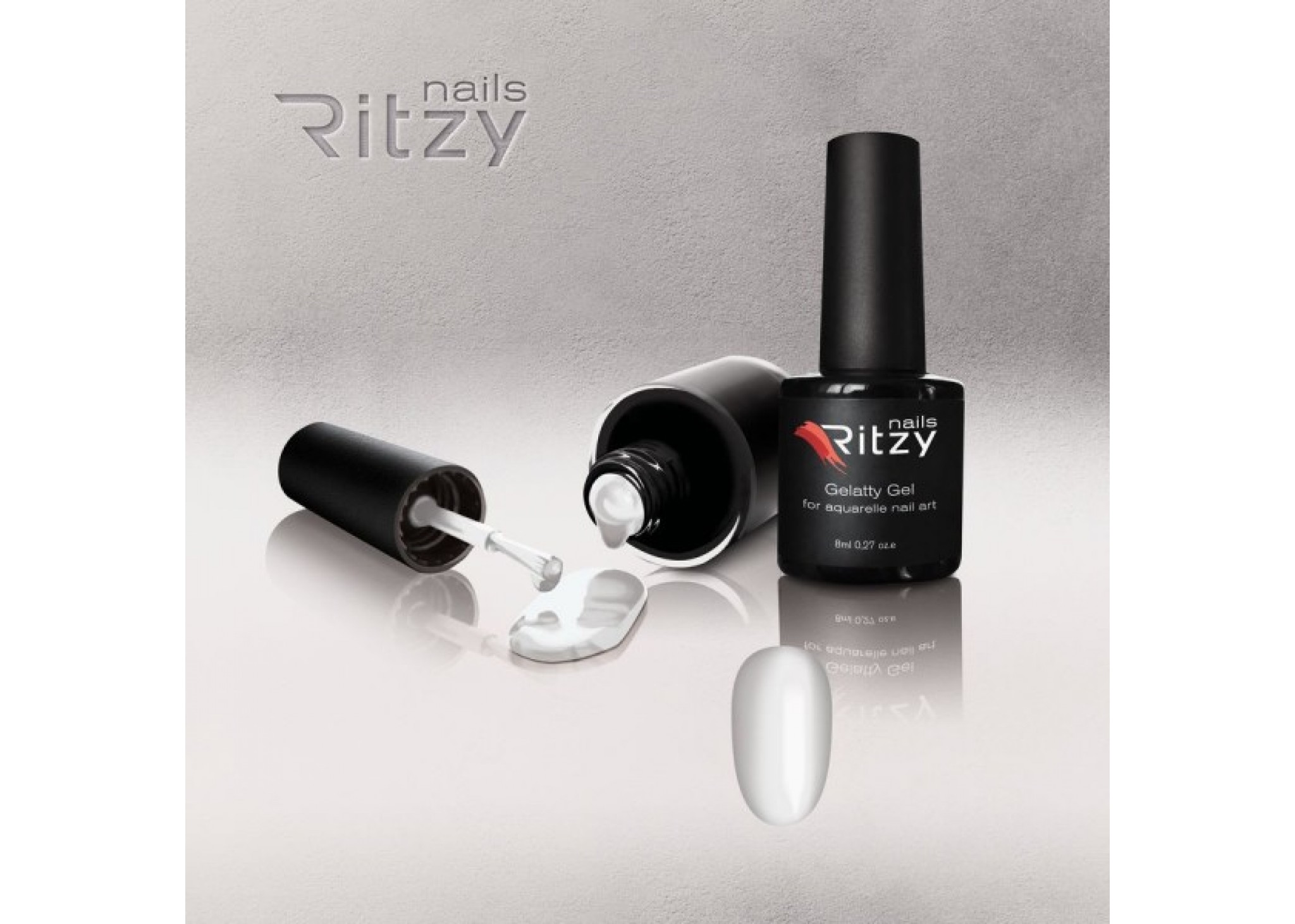 Gelatty aquarelle white Ritzy Nails