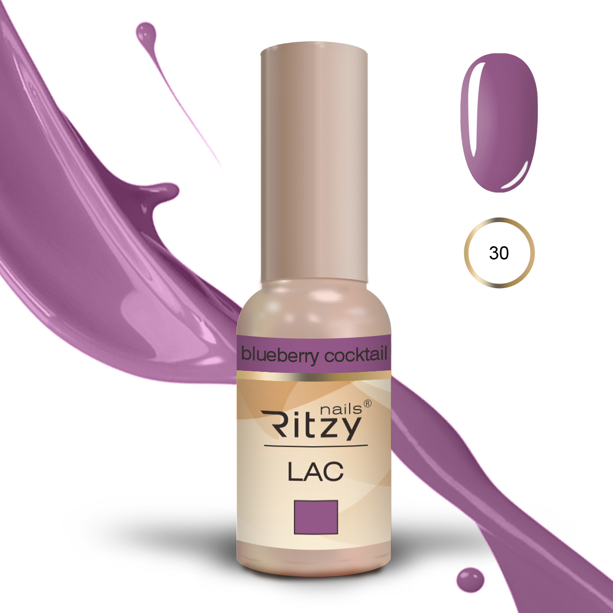 Ritzy Lac 30 Blueberry Cocktail Ritzy Nails