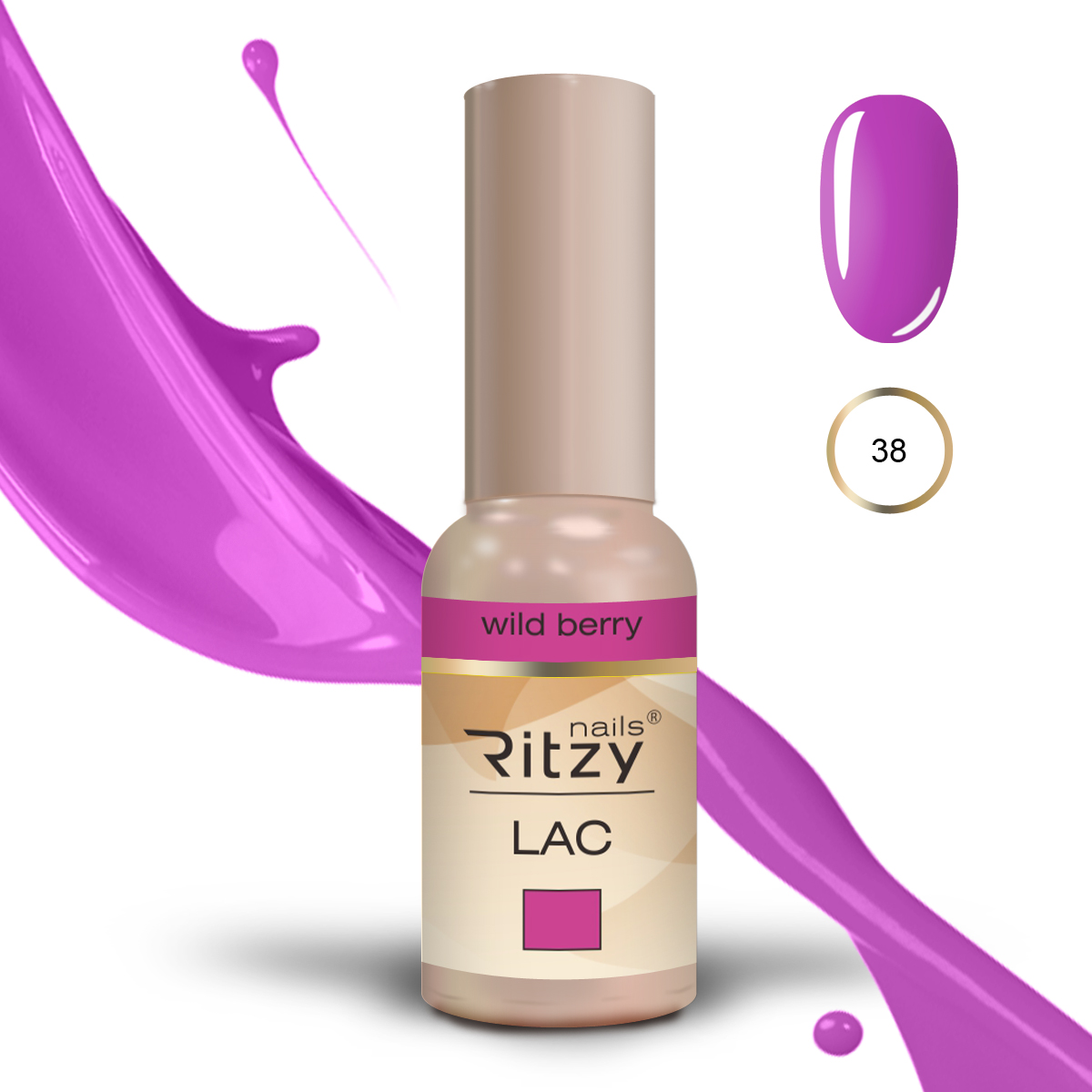 Ritzy Lac 38 wild berry  Ritzy Nails Ritzy Lac 38 wild berry  Ritzy Nails