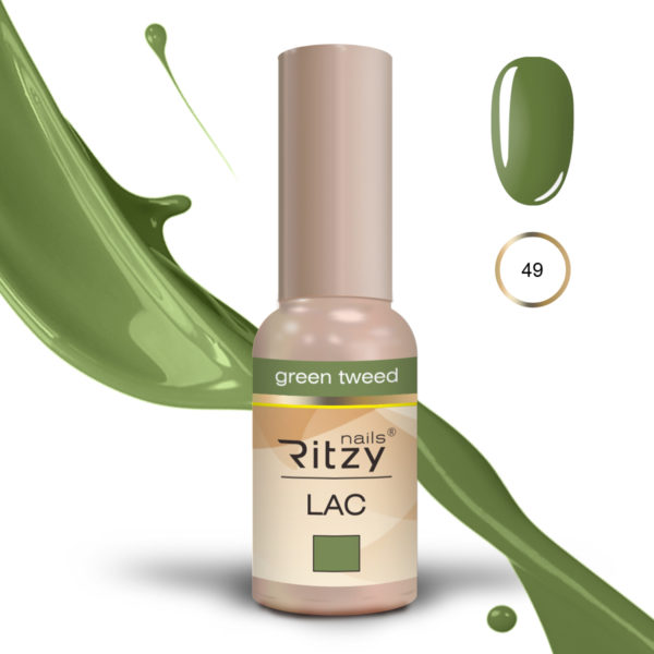 Ritzy Lac 49 green tweed  Ritzy Nails