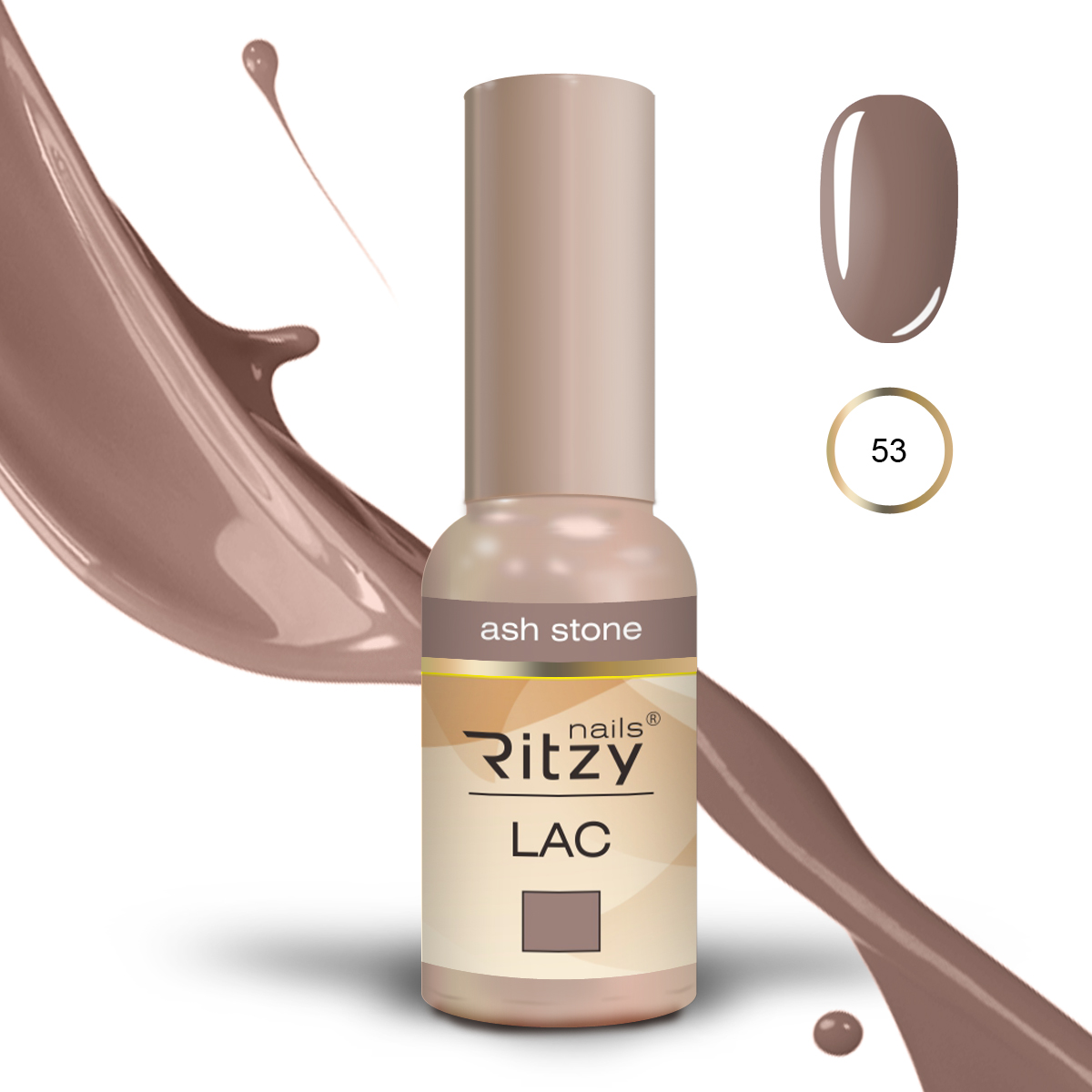 Ritzy Lac 53 ash stone Ritzy Nails