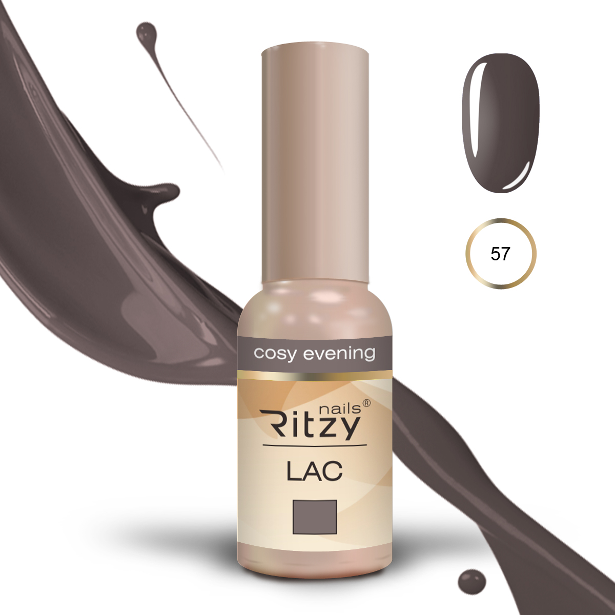 Ritzy Lac 57 cosy evening  Ritzy Nails Ritzy Lac 57 cosy evening  Ritzy Nails