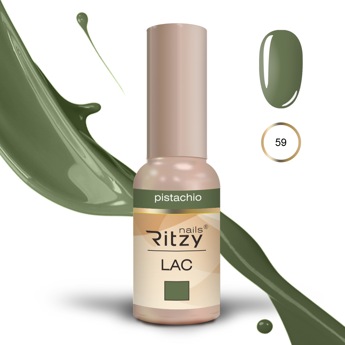 Ritzy Lac 59 pistachio Ritzy Nails Ritzy Lac 59 pistachio Ritzy Nails