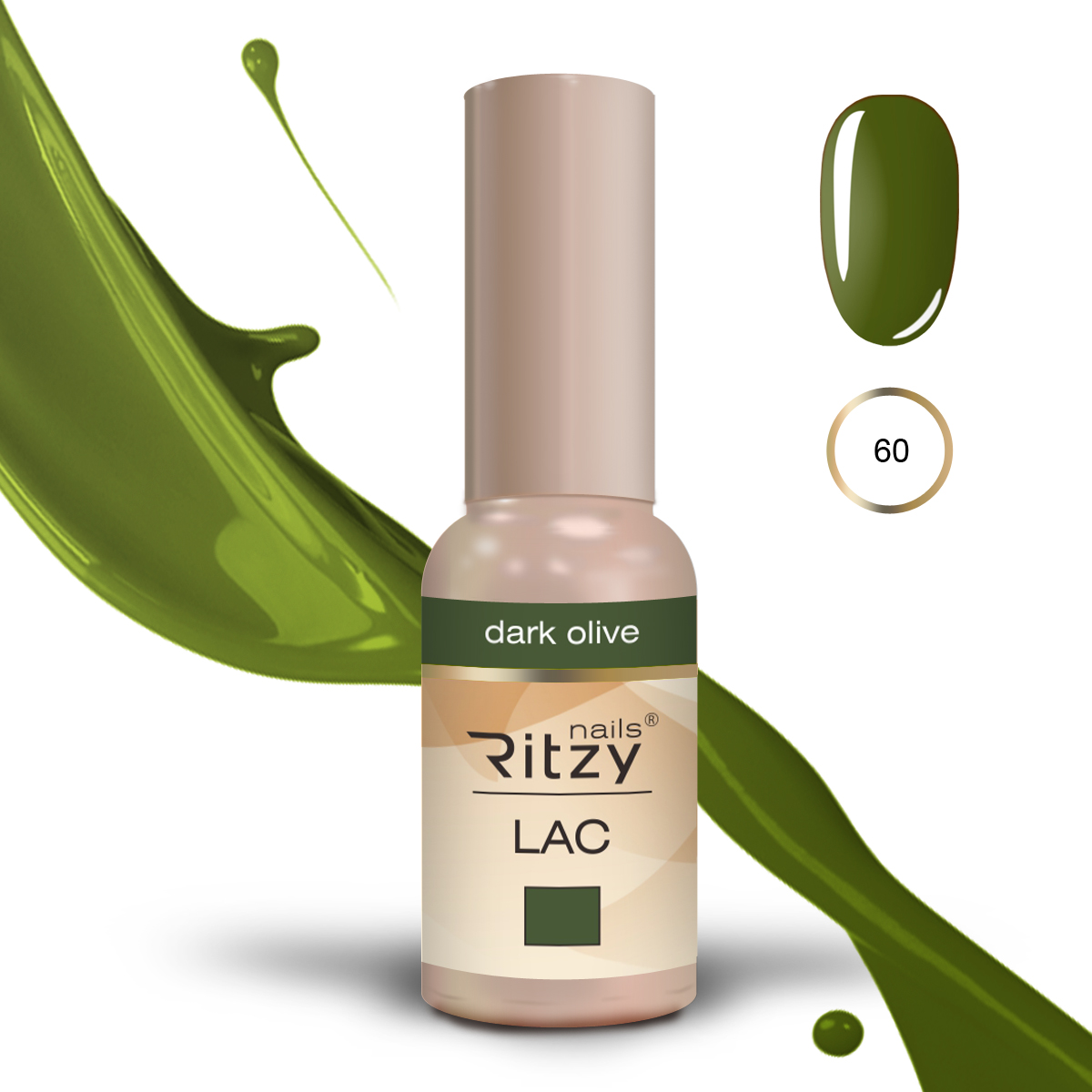 Ritzy Lac 60 dark olive Ritzy Nails Ritzy Lac 60 dark olive Ritzy Nails