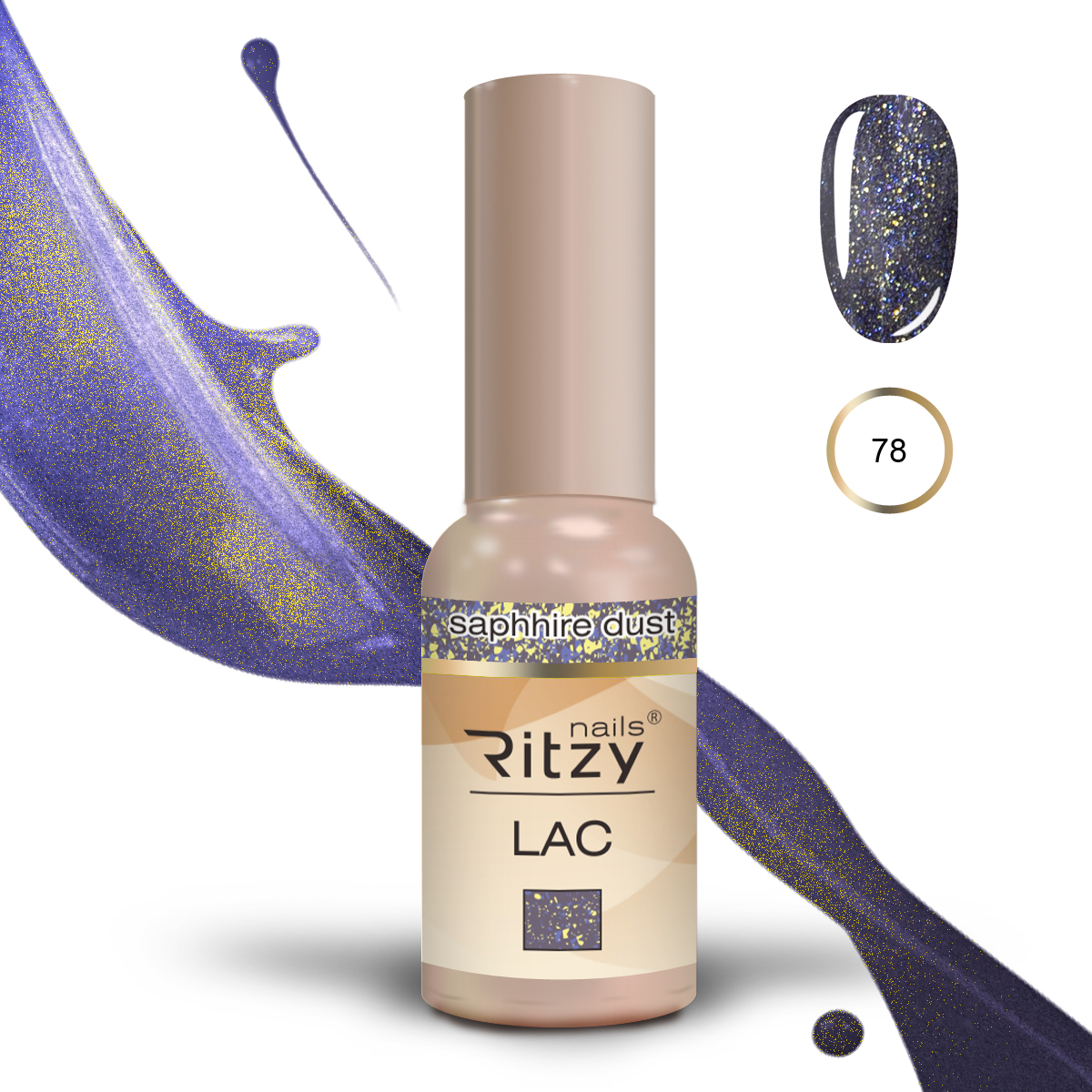 Ritzy Lac 78 Saphhire dust Ritzy Nails Ritzy Lac 78 Saphhire dust Ritzy Nails