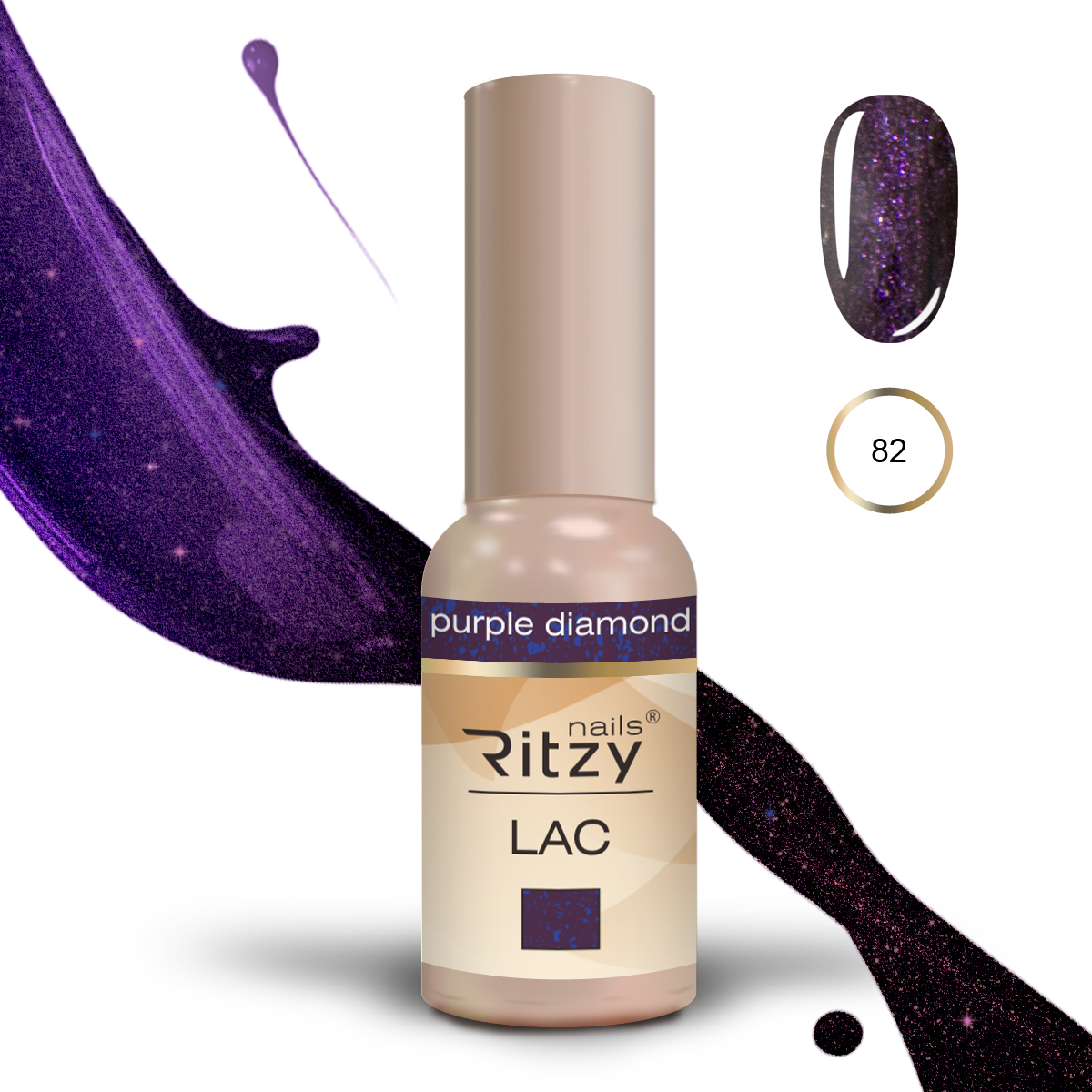 Ritzy Lac 82 purple diamond Ritzy Nails Ritzy Lac 82 purple diamond Ritzy Nails