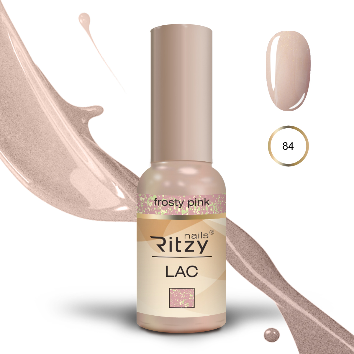 Ritzy Lac 84 Frosty pink Ritzy Nails Ritzy Lac 84 Frosty pink Ritzy Nails
