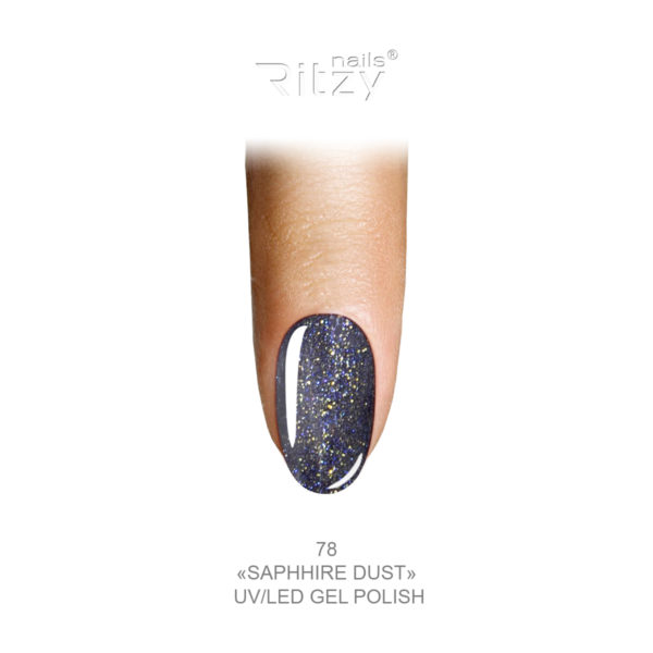 Ritzy Lac Saphhire dust 78 Ritzy Nails