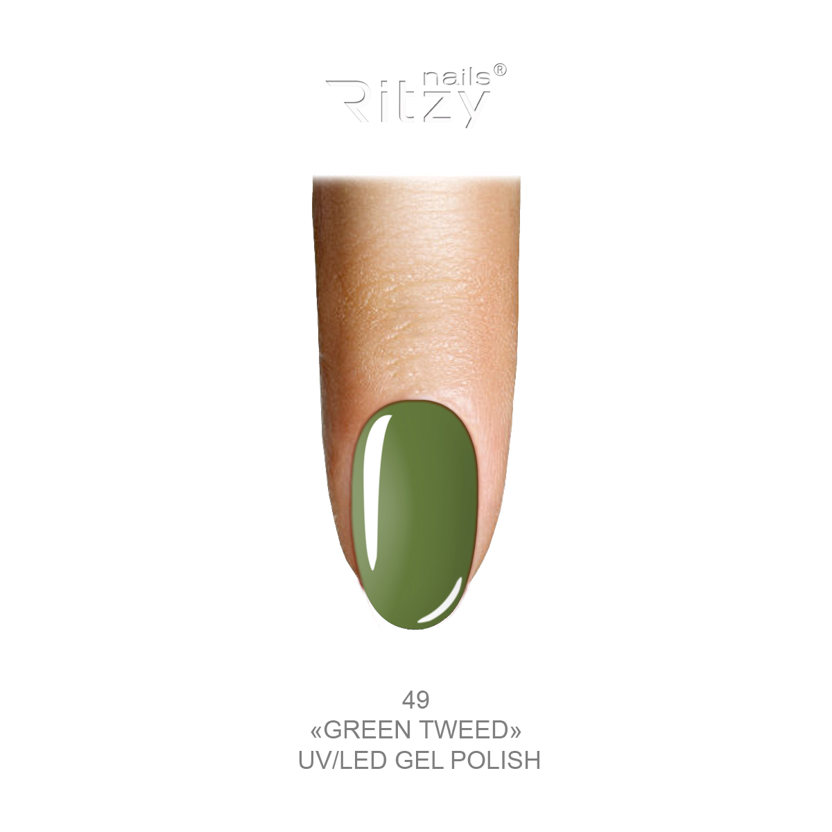 Ritzy Lac green tweed  49 Ritzy Nails