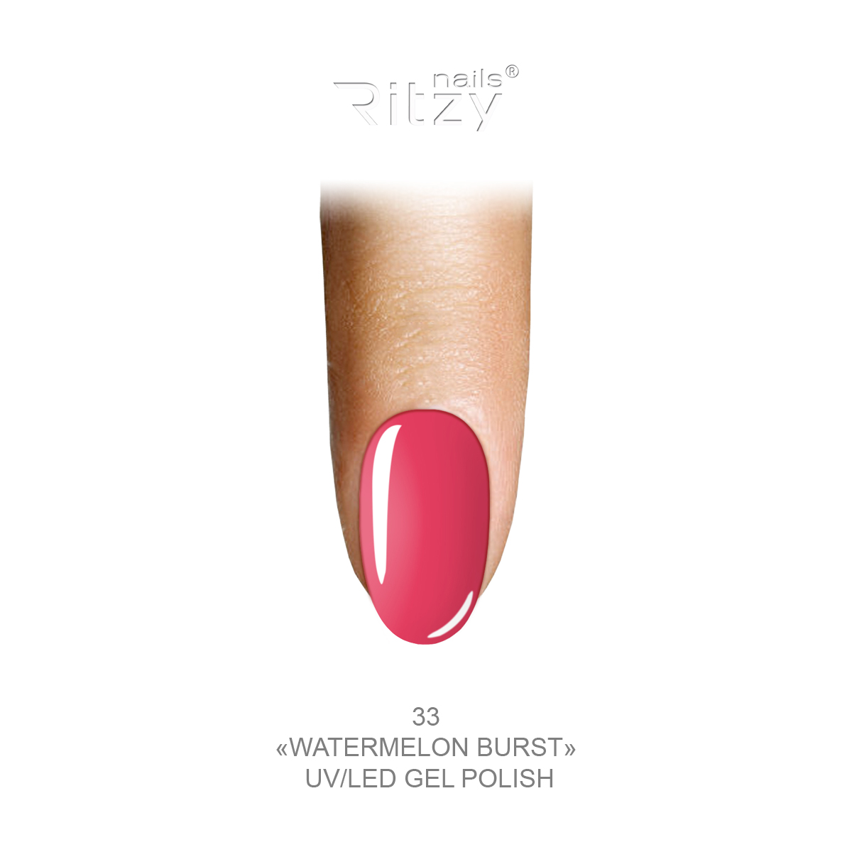 Ritzy Lac watermelon burst 33 Ritzy Nails