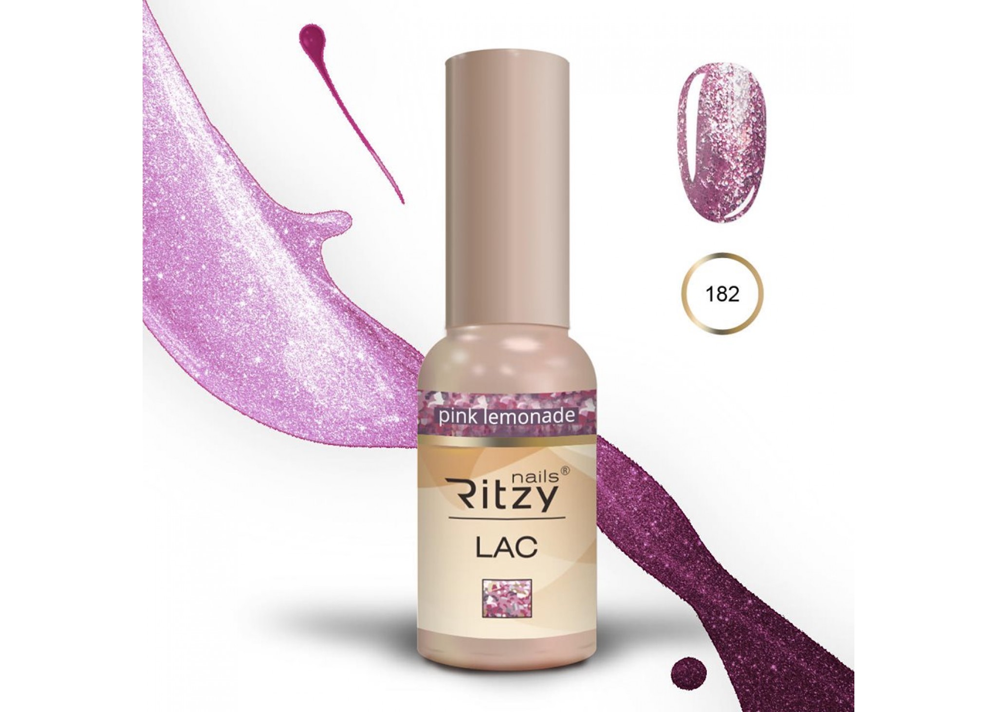 Vernis Gel 182 pink limonade Ritzy Nails Vernis Gel 182 pink limonade Ritzy Nails