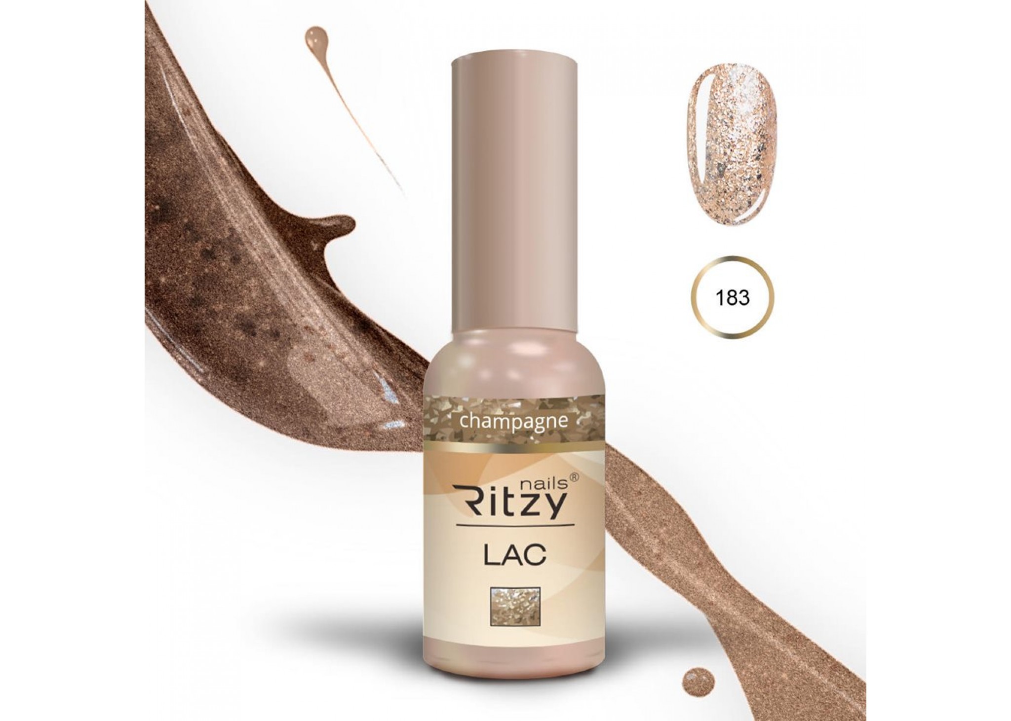 Vernis Gel 183 Champagne Ritzy Nails