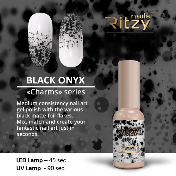 black onix Ritzy Nails