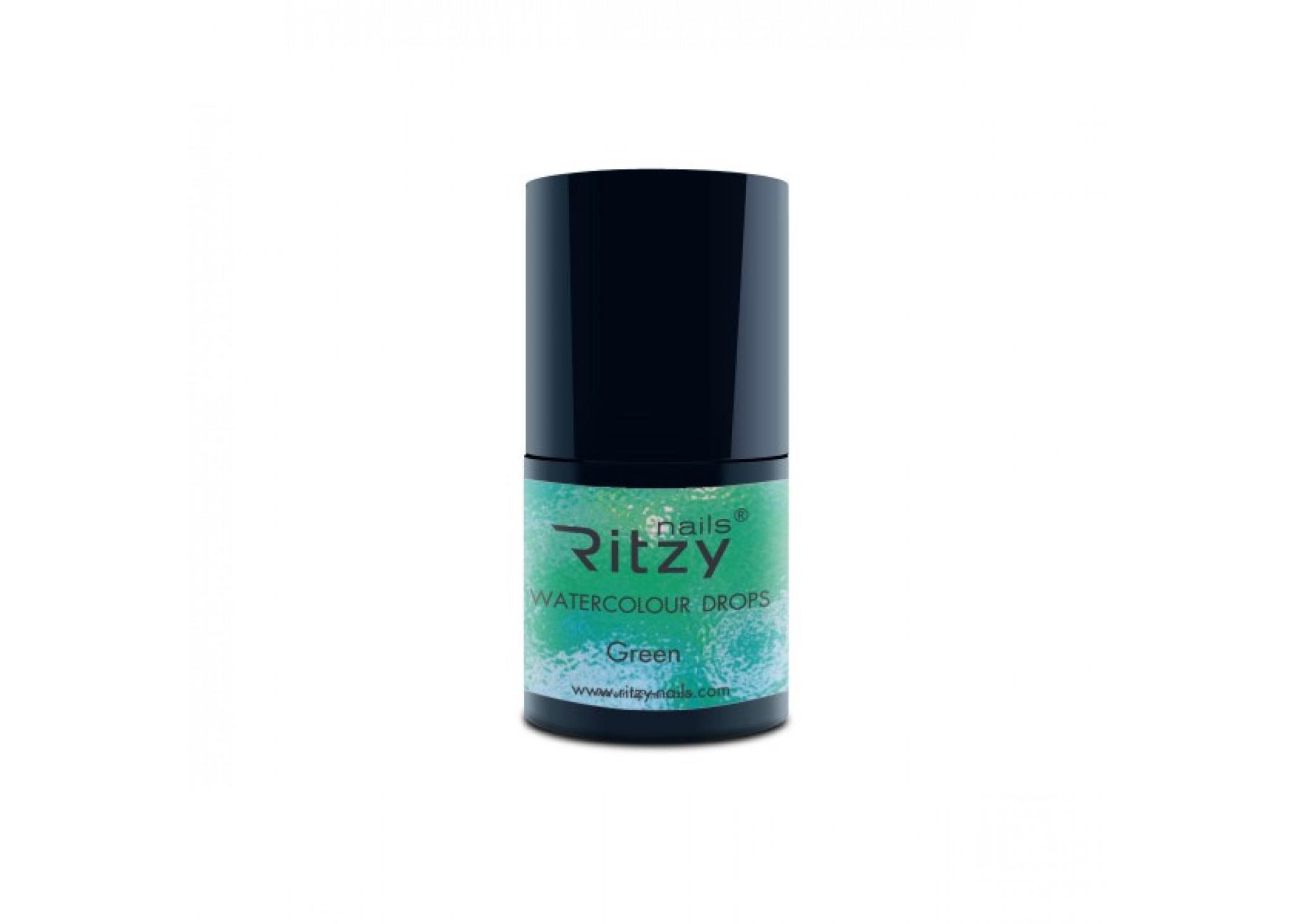 watercolors drops Green Ritzy Nails watercolors drops Green Ritzy Nails
