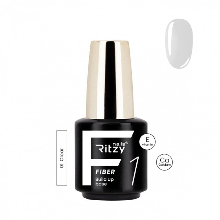 Fiber 1 Ritzy Nails Fiber 01 Clear Build Up