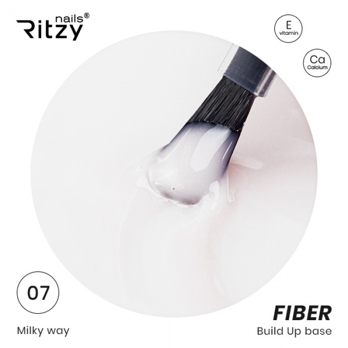 Fiber_Ritzy_7 Ritzy Nails Fiber Builder -Base 07 Milky Way