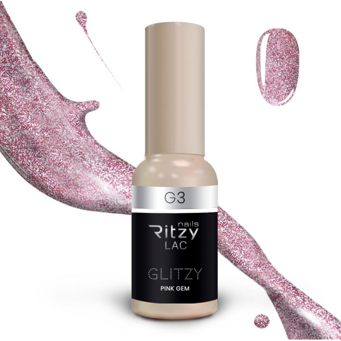 G3 Ritzy Lac GLITZY Pink Gem G3
