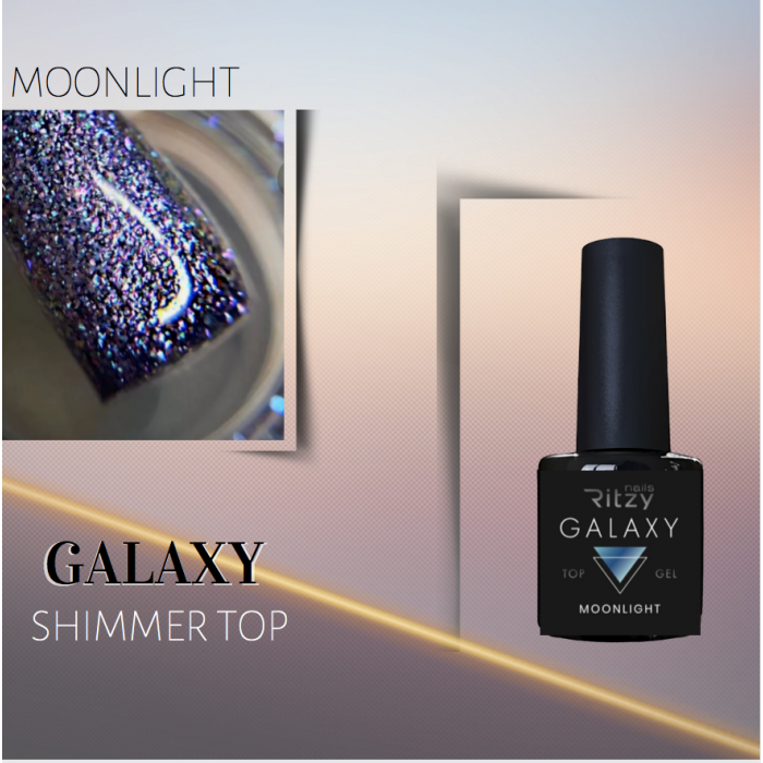 Moonlight-1 GALAXY Shimmering Top Gel MOONLIGHT
