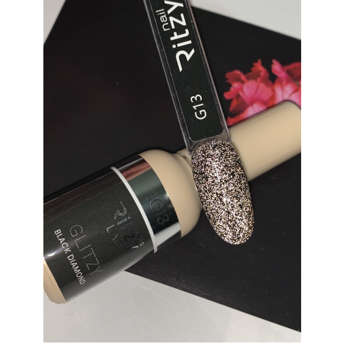 g13-2 Ritzy Lac GLITZY Black Diamond G13