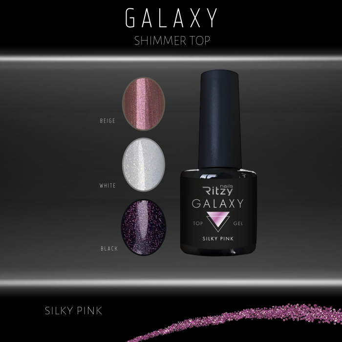 silky-pink GALAXY Shimmering Top Gel SILKY PINK