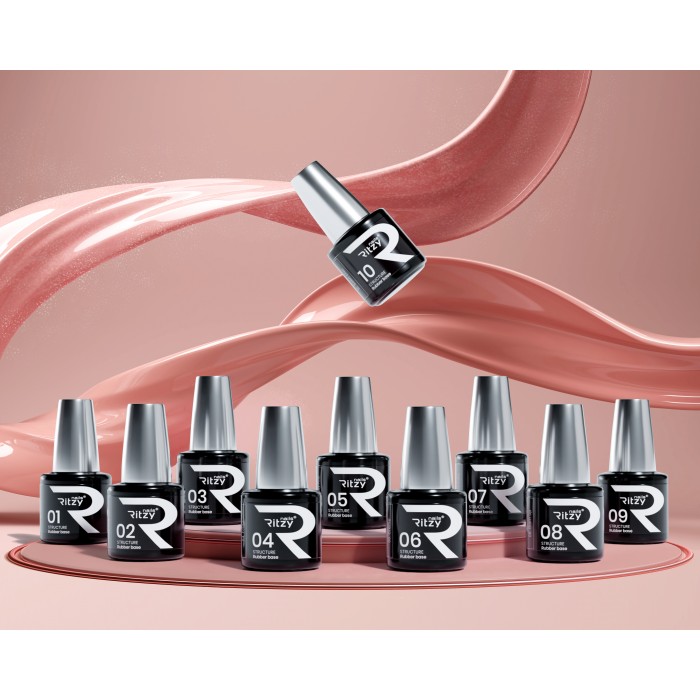 Set of 10 STRUCTURE rubber bases