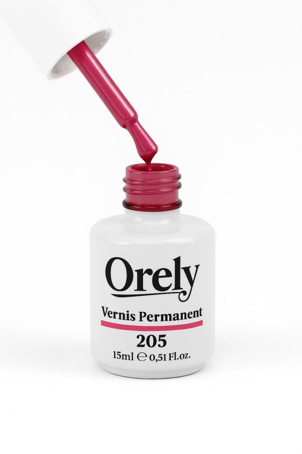 Vernis Semi-Permanent ORELY N°205 – Rose Framboise Métallisé