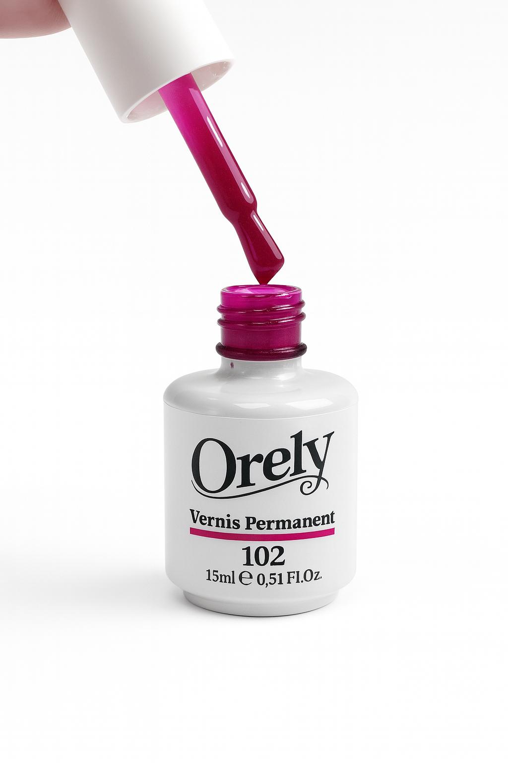Vernis Semi-Permanent ORELY N°102 – Fuchsia Intense Vernis Semi-Permanent ORELY N°102 – Fuchsia Intense