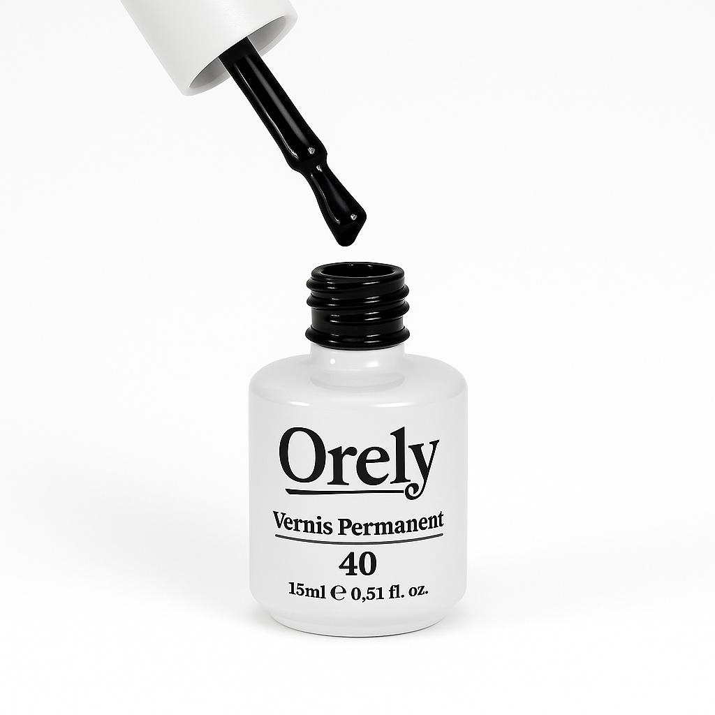 Vernis Semi-Permanent ORELY N°40 – Noir Intense Vernis Semi-Permanent ORELY N°40 – Noir Intense
