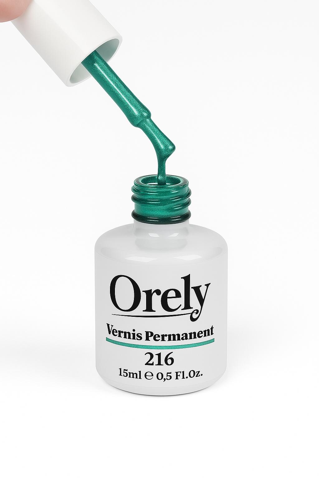 Vernis Semi-Permanent ORELY N°216 – Vert Émeraude Métallisé Vernis Semi-Permanent ORELY N°216 – Vert Émeraude Métallisé