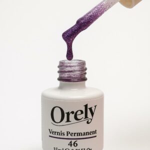 Vernis Semi-Permanent ORELY N°46 – Violet Pailleté Glamour