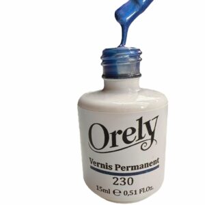 Vernis Semi-Permanent ORELY N°230 – Bleu Électrique Scintillant