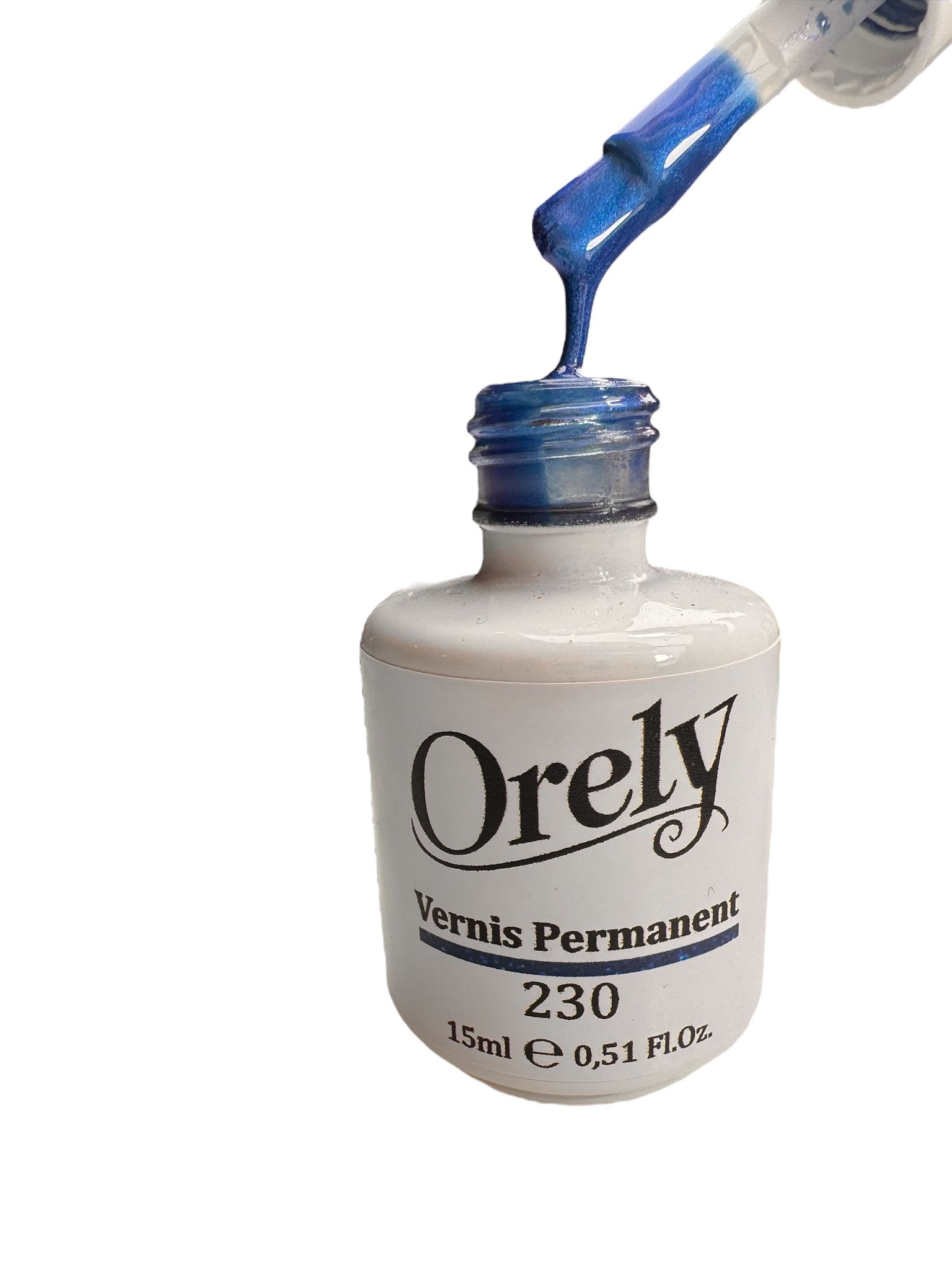 Vernis Semi-Permanent ORELY N°230 – Bleu Électrique Scintillant Vernis Semi-Permanent ORELY N°230 – Bleu Électrique Scintillant
