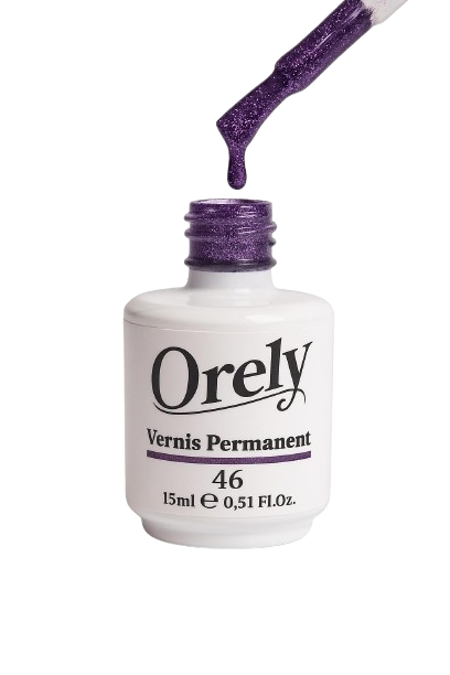 Vernis Semi-Permanent ORELY N°46 – Violet Pailleté Glamour Vernis Semi-Permanent ORELY N°46 – Violet Pailleté Glamour